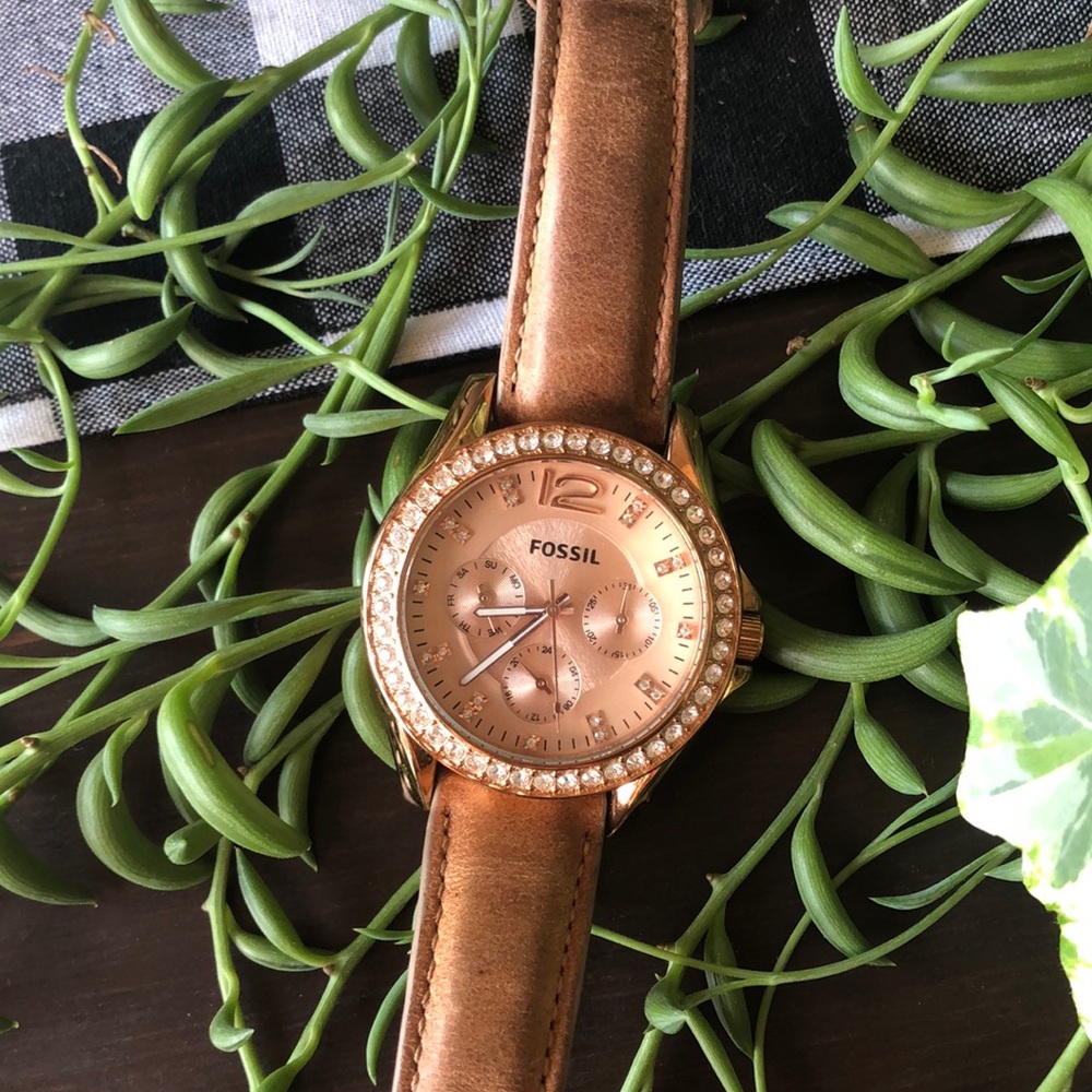 Fossil Watch Rose Gold “Riley”